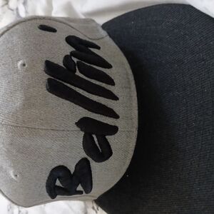 Gray and Black Snapback Hat